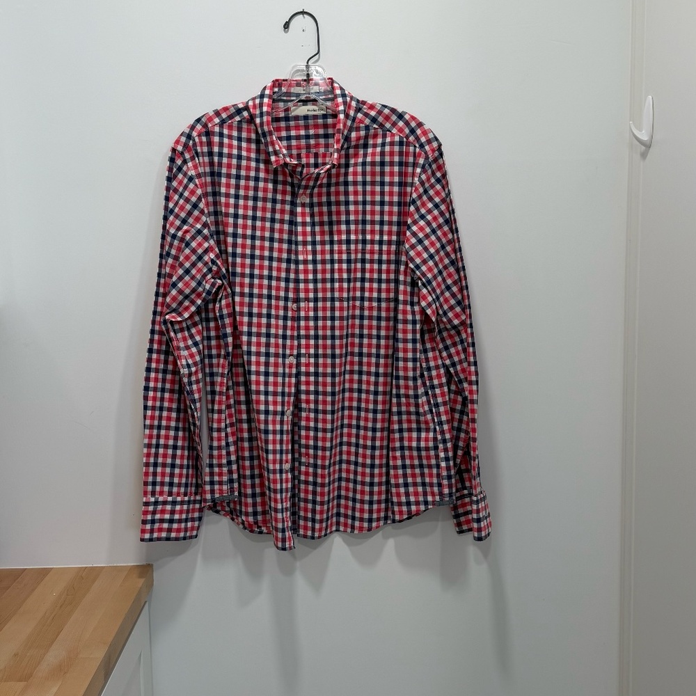 Hawker Rye men's long sleeved button down - size L, slim fit